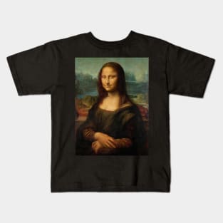 Portrait of Mona Lisa del Giocondo Kids T-Shirt